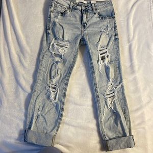 Low Rise Girlfriend Fit Crops